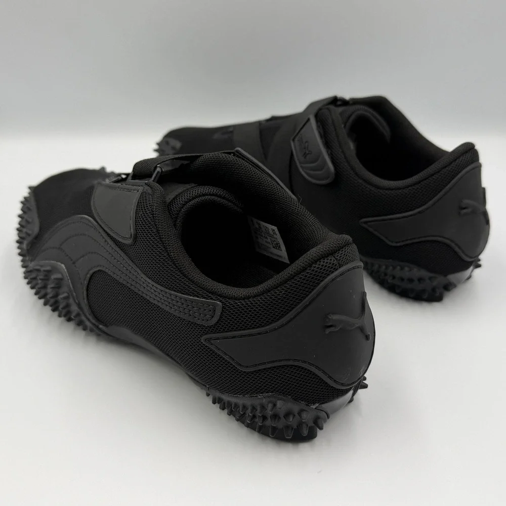 Puma Mostro OG Prime Sneakers Womens 8.5 Black Spiked Low Top Mesh Straps *NEW*